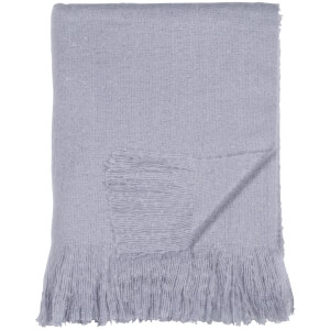 DKNY Mohair Look Throw - Purple