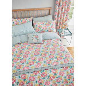 Helena Springfield Mary Jane Quilted Bedspread - Duck Egg