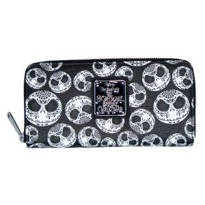 Loungefly Nightmare Before Christmas Jack Sugar Skull Zip Around Wallet