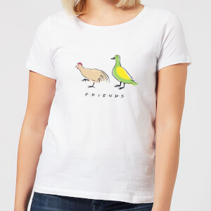 Friends The Chick And The Duck Women's T-Shirt - White