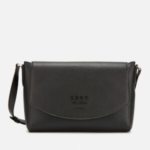 DKNY Women's Noho Flap Messenger Bag - Black + Vicuna