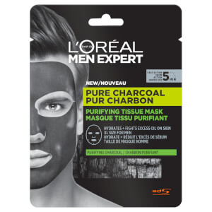 L'Oréal Paris Men Expert Pure Charcoal Purifying Tissue Mask 30g L'Oréal Paris Men Expert Pure Charcoal Purifying Tissue Mask 30g