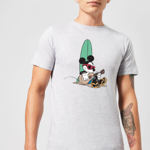 Disney Mickey Mouse Surf And Chill Men's T-Shirt - Grey