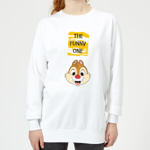 Disney Chip 'N' Dale The Funny One Women's Sweatshirt - White