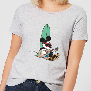 Disney Mickey Mouse Surf And Chill Women's T-Shirt - Grey