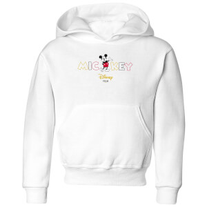 Disney Mickey Mouse Disney Wording Kids' Hoodie - White
