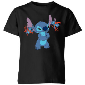 T-Shirt Disney Lilo And Stitch Little Devils - Nero - Bambini