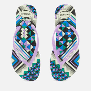 Havaianas Women's Slim Tribal Flip Flops - Apple Green