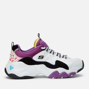 Skechers Women's D'Lites 3.0 Sea and Islands Trainers - White/Purple