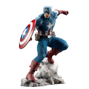 Statuette en PVC Captain America, échelle 1:10 (18 cm), Marvel Universe ARTFX Premier – Kotobukiya