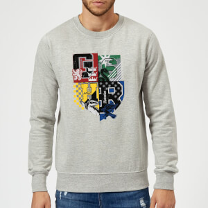 Harry Potter Varsity House Logo Sweatshirt - Grey
