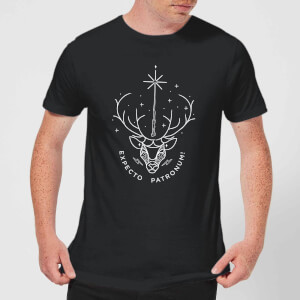 Harry Potter Expecto Patronum Men's T-Shirt - Black
