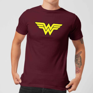 Justice League Wonder Woman Logo Men's T-Shirt - Burgundy