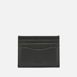 Coach Women's Glovetan Flat Card Case - Black