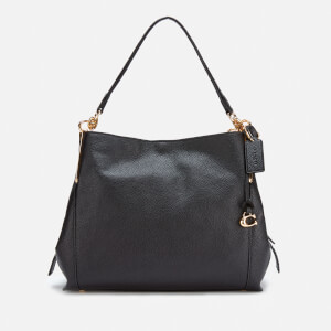 Coach Women's Polished Pebble Leather Dalton 28 Shoulder Bag - Black