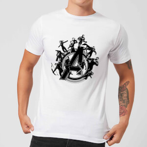 Avengers: Endgame Hero Circle heren t-shirt - Wit