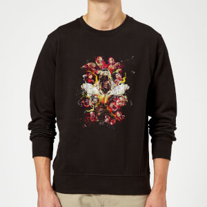 Avengers Endgame Distressed Thanos Sweatshirt - Black