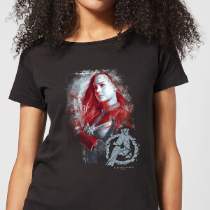 Avengers Endgame Captain Marvel Brushed Women's T-Shirt - Black