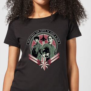 Captain Marvel Take A Risk Women's T-Shirt - Black