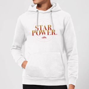 Captain Marvel Star Power Hoodie - White