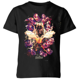Avengers Endgame Splatter Kids' T-Shirt - Schwarz