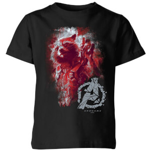 Avengers Endgame Rocket Brushed Kids' T-Shirt - Black