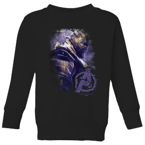 Sweat-shirt Avengers Endgame Thanos Brushed - Enfant - Noir