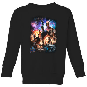 Avengers Endgame Character Montage Kids' Sweatshirt - Black