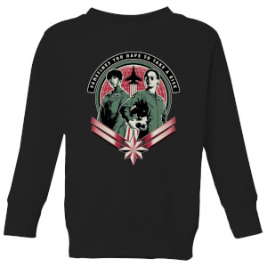 Captain Marvel Take A Risk Kids' Sweatshirt - Black
