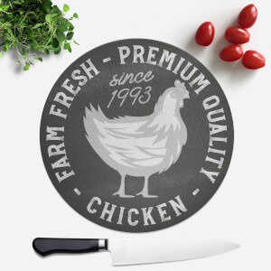 Farm Fresh Chicken Round Chopping Board