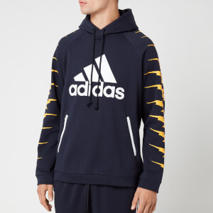 adidas Men's ID Fl GRFX Hoodie - Black