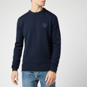 KENZO Men's Tiger Crest Knit Jumper - Navy Blue
