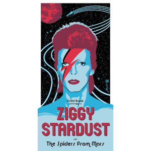 David Bowie - 'Ziggy Stardust' 12 x 24 Inches Limited Edition Screenprint by Brian Miller