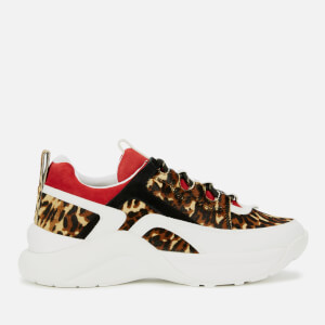 Kurt Geiger London Women's Lunar Chunky Running Style Trainers - Red Comb