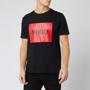 HUGO Men's Dolive Box Logo T-Shirt - Black