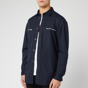 HUGO Men's Etrus Zip Overshirt - Navy