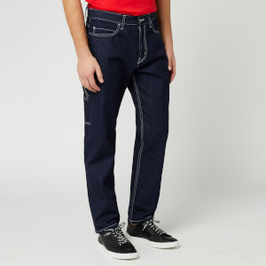 HUGO Men's Hugo 862 Triple Stitch Patch Logo Jeans - Indigo Wash