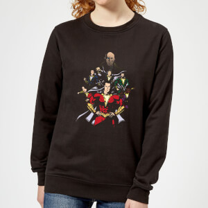 Shazam Team Up Women's Sweatshirt - Black