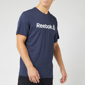 Reebok Men's Reebok Linear Read Short Sleeve T-Shirt - Navy