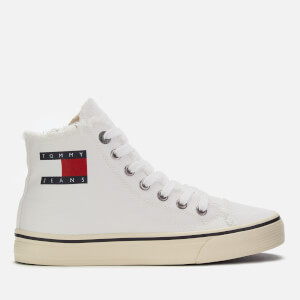 Tommy Jeans Women's Denim Hi-Top Trainers - White