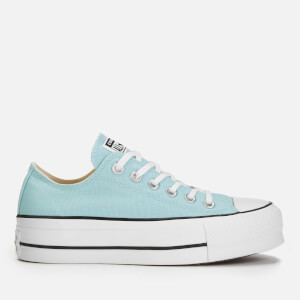 Converse Women's Chuck Taylor All Star Lift Ox Trainers - Ocean Bliss/White/Black