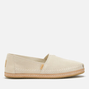 TOMS Women's Suede/Leather Alpargata Espadrilles - Natural Birch