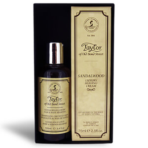 Taylor of Old Bond Street Sandalwood Hair & Body Shampoo 100ml And Shaving Cream Tube 75ml