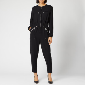 MICHAEL MICHAEL KORS Women's Sporty Zip Jumpsuit - Black