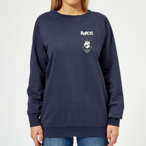 Popeye Anchor Women's Sweatshirt - Navy
