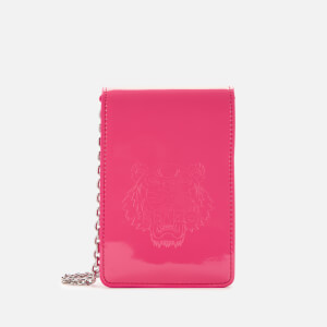 KENZO Women's Patent Tiger Cross Body Bag - Pink
