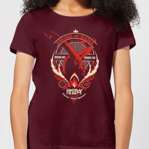 Hellboy Anung Un Rama Women's T-Shirt - Burgundy