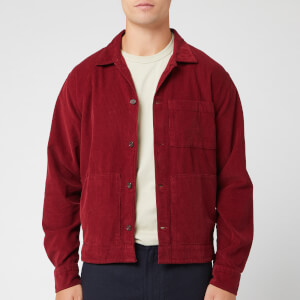 Universal Works Men's Fine Cord Uniform Shirt - Claret