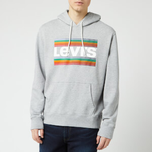 Levi's Men's Graphic Pop Over Hoodie - Midtone Heather Grey