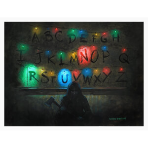 Netflix's Stranger Things "RUN" Fine Art Giclee Print
